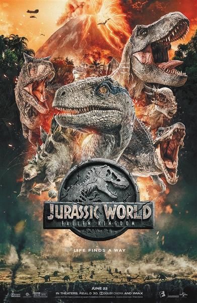 《失落世界》官方海报上出现了众多恐龙角色,但新角色暴虐迅猛龙与